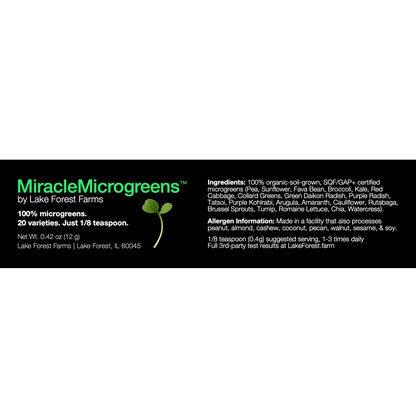 MiracleMicrogreen Label
